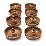 সুন্নতী বাবলা কাঠের কারী বোল ঢাকনাসহ| Kather Bowl | Premium Wooden Curry Bowl with Lid